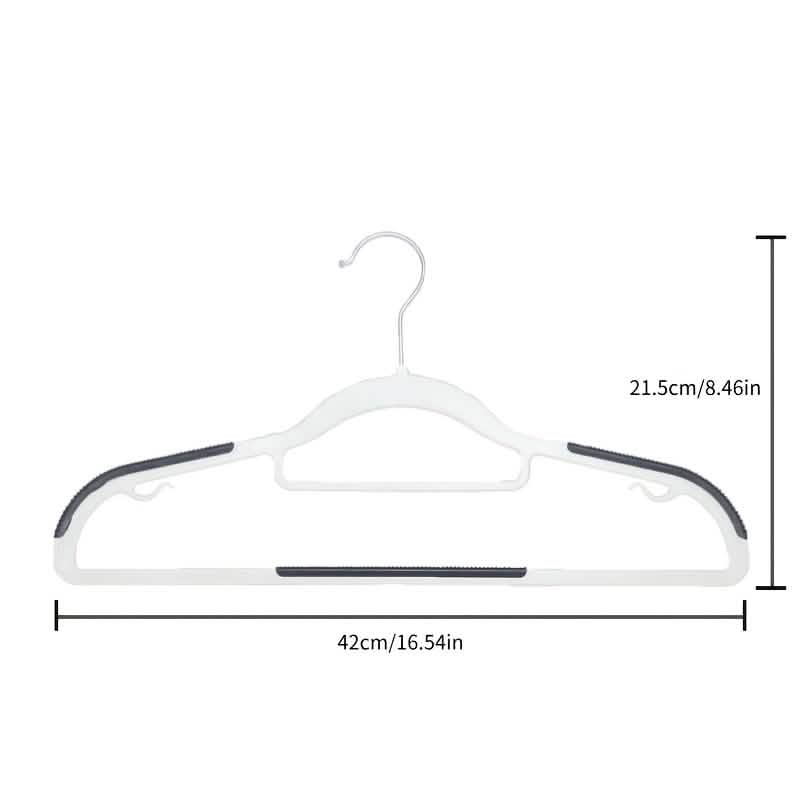 10-Pack: Heavy-Duty Plastic Anti-Skid Clothes Hangers - A-1 Thread Vault