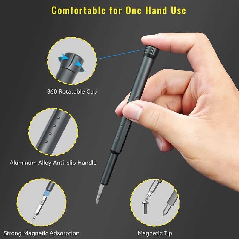 44-in-1 Magnetic Precision Screwdriver Set - A-1 Thread Vault