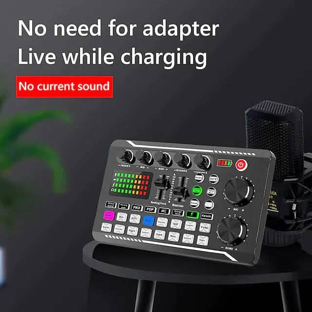 F998 Live Sound Card Audio Mixer Podcast Audio Interface with DJ Mixer Effects - A-1 Thread Vault