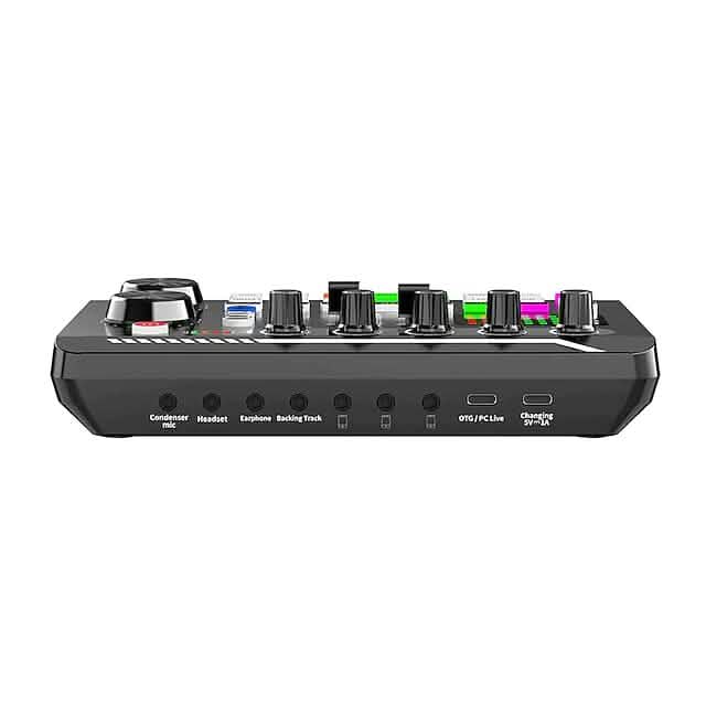 F998 Live Sound Card Audio Mixer Podcast Audio Interface with DJ Mixer Effects - A-1 Thread Vault