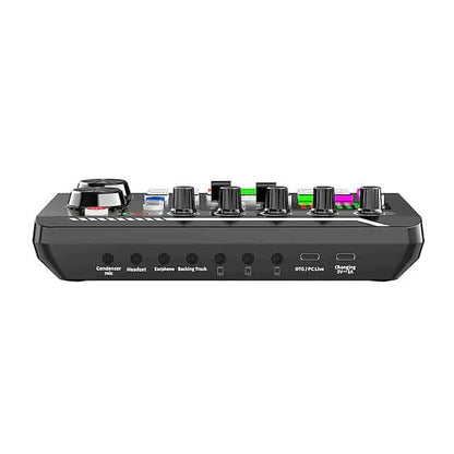 F998 Live Sound Card Audio Mixer Podcast Audio Interface with DJ Mixer Effects - A-1 Thread Vault