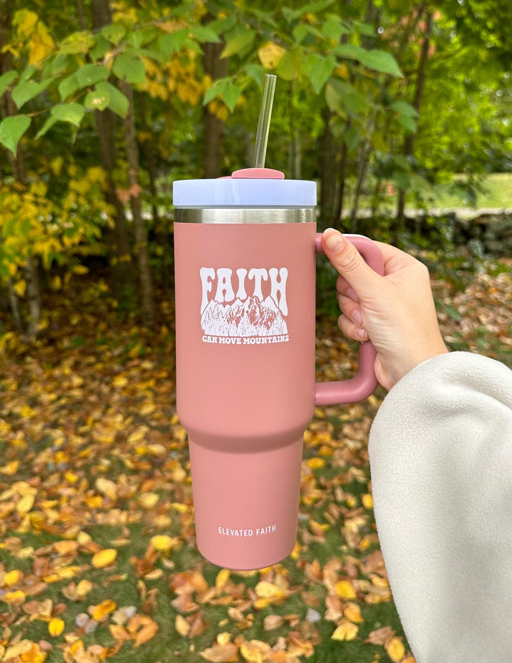 Faith Can Move Mountains 40 oz Tumbler - A-1 Thread Vault