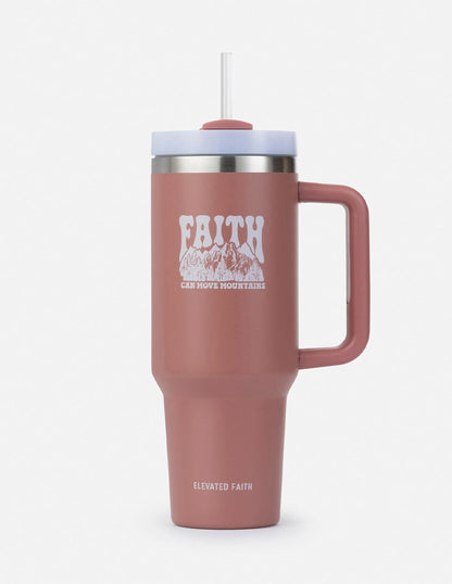 Faith Can Move Mountains 40 oz Tumbler - A-1 Thread Vault