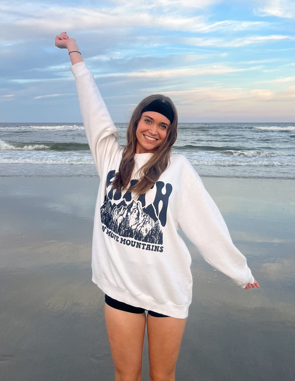 Faith Can Move Mountains Unisex Crewneck - A-1 Thread Vault