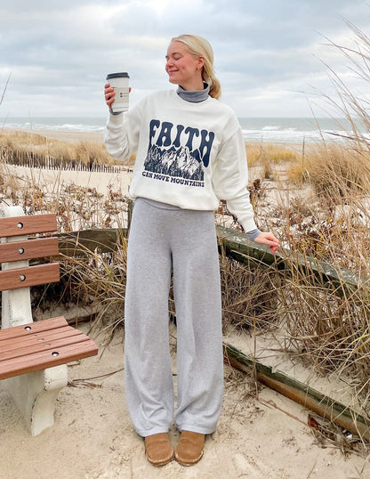 Faith Can Move Mountains Unisex Crewneck - A-1 Thread Vault