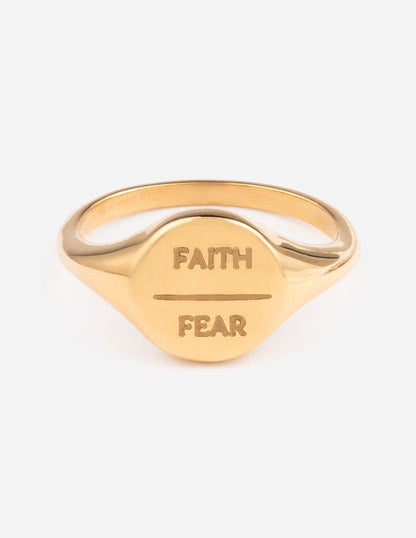 Faith Over Fear Ring - A-1 Thread Vault