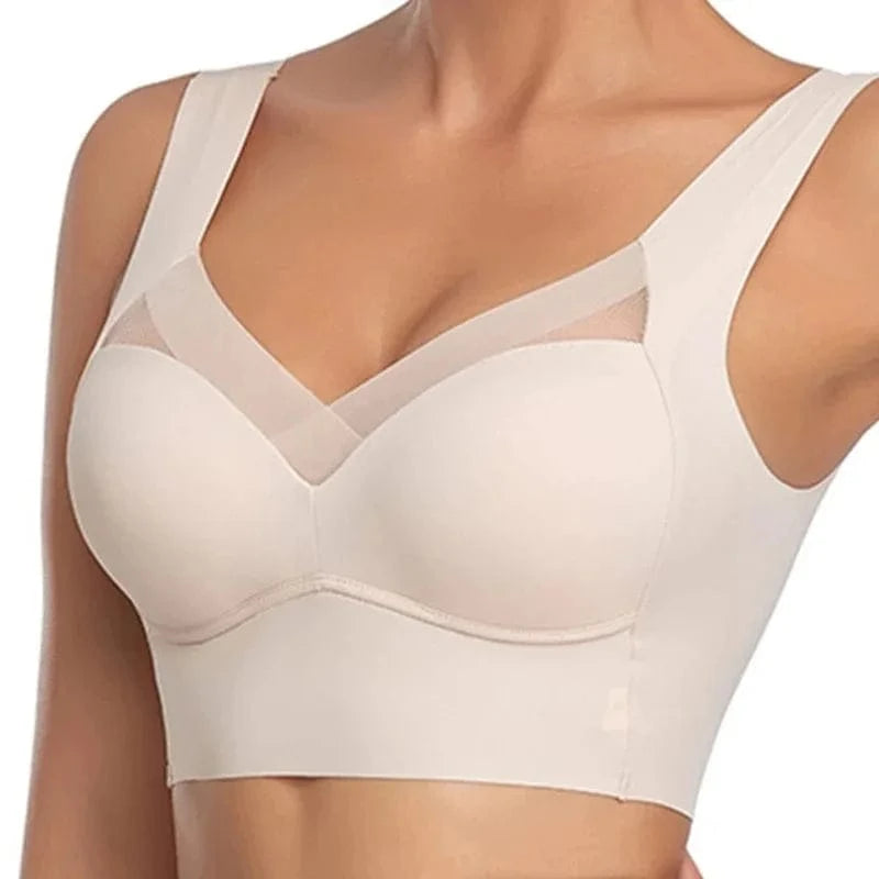 FallSweet 3PCS Plus Size Seamless Sport Bra for Woman Lace Wireless Bralette Shockproof Beautiful Back Bra Comfort Gym Underwear - A-1 Thread Vault