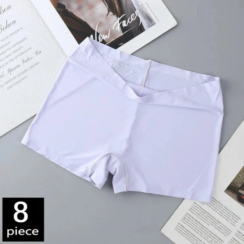 FallSweet 8PCS Anti-See-Through Ice Silk Breathable Seamless Panties for Woman Soft Breathable Underwear Sexy Female Lingerie - A-1 Thread Vault