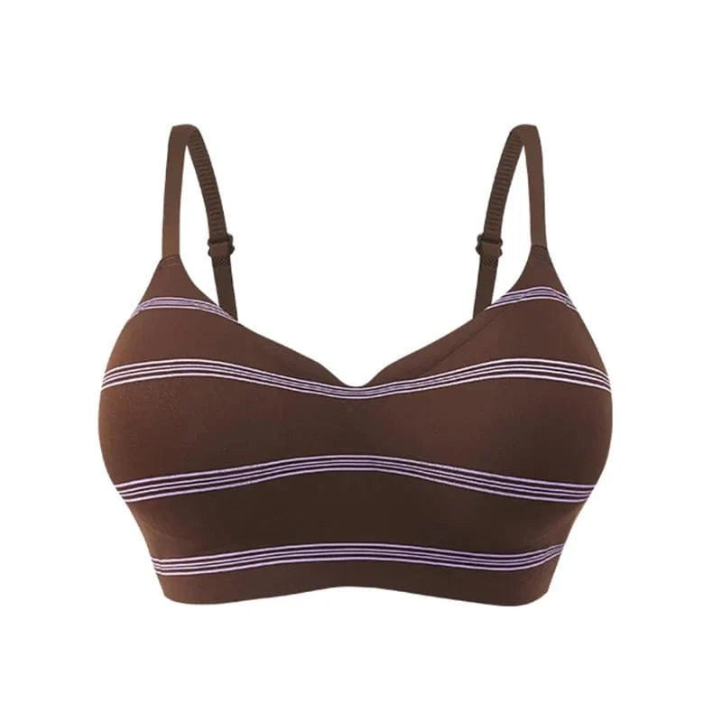 FallSweet Classical Red Plaid Push Up Bra for Women Seamless Wireless Bralette Female Invisible Brassiere Small Breasts Lingerie - A-1 Thread Vault