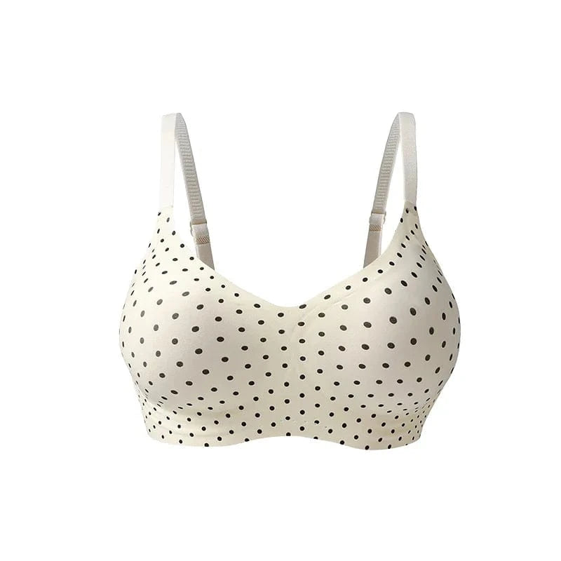 FallSweet Classical Red Plaid Push Up Bra for Women Seamless Wireless Bralette Female Invisible Brassiere Small Breasts Lingerie - A-1 Thread Vault