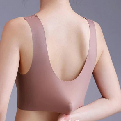 FallSweet Seamless Ice Silk Push Up Bra for Women Wireless Lace Bralette Plus Size Brassiere Summer Comfort Underwear Lingerie - A-1 Thread Vault
