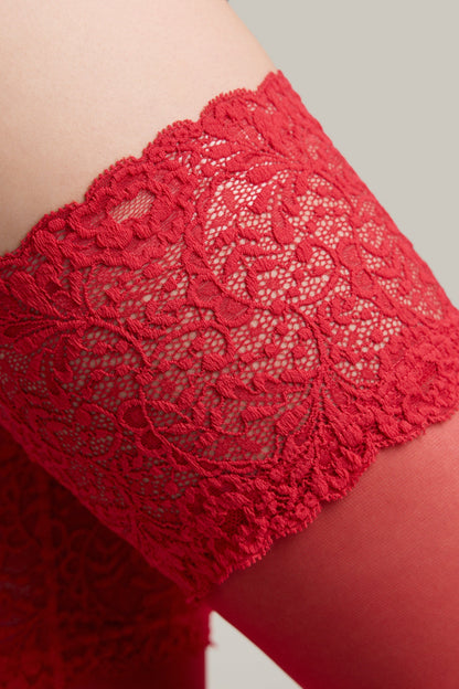 Fantasy Stockings Conte Amour - Openwork Elastic Band and Silk Effect - A-1 Thread Vault