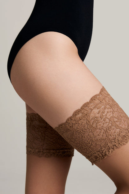 Fantasy Stockings Conte Amour - Openwork Elastic Band and Silk Effect - A-1 Thread Vault