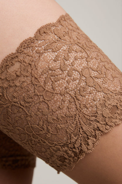 Fantasy Stockings Conte Amour - Openwork Elastic Band and Silk Effect - A-1 Thread Vault