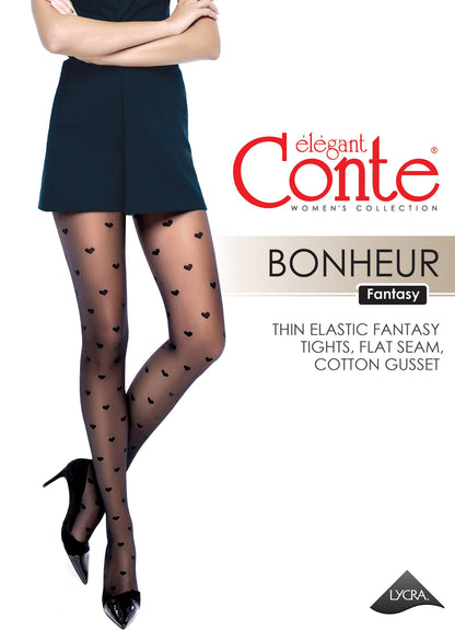 Fantasy Tights Conte Bonheur - Hearts Pattern - A-1 Thread Vault