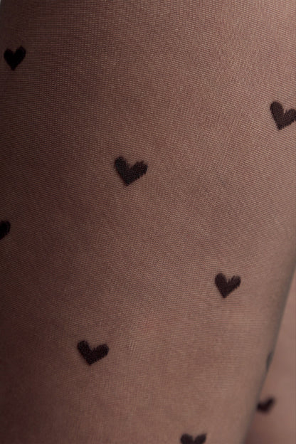 Fantasy Tights Conte Bonheur - Hearts Pattern - A-1 Thread Vault