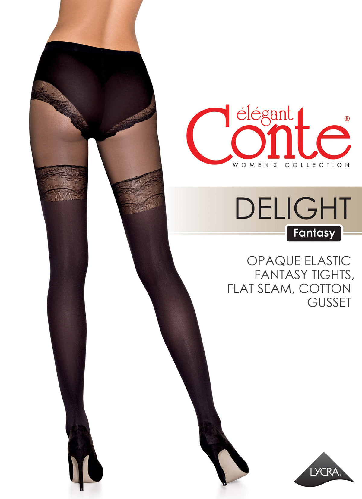 Fantasy Tights Conte Delight - Lace Panties Stockings Imitation - A-1 Thread Vault
