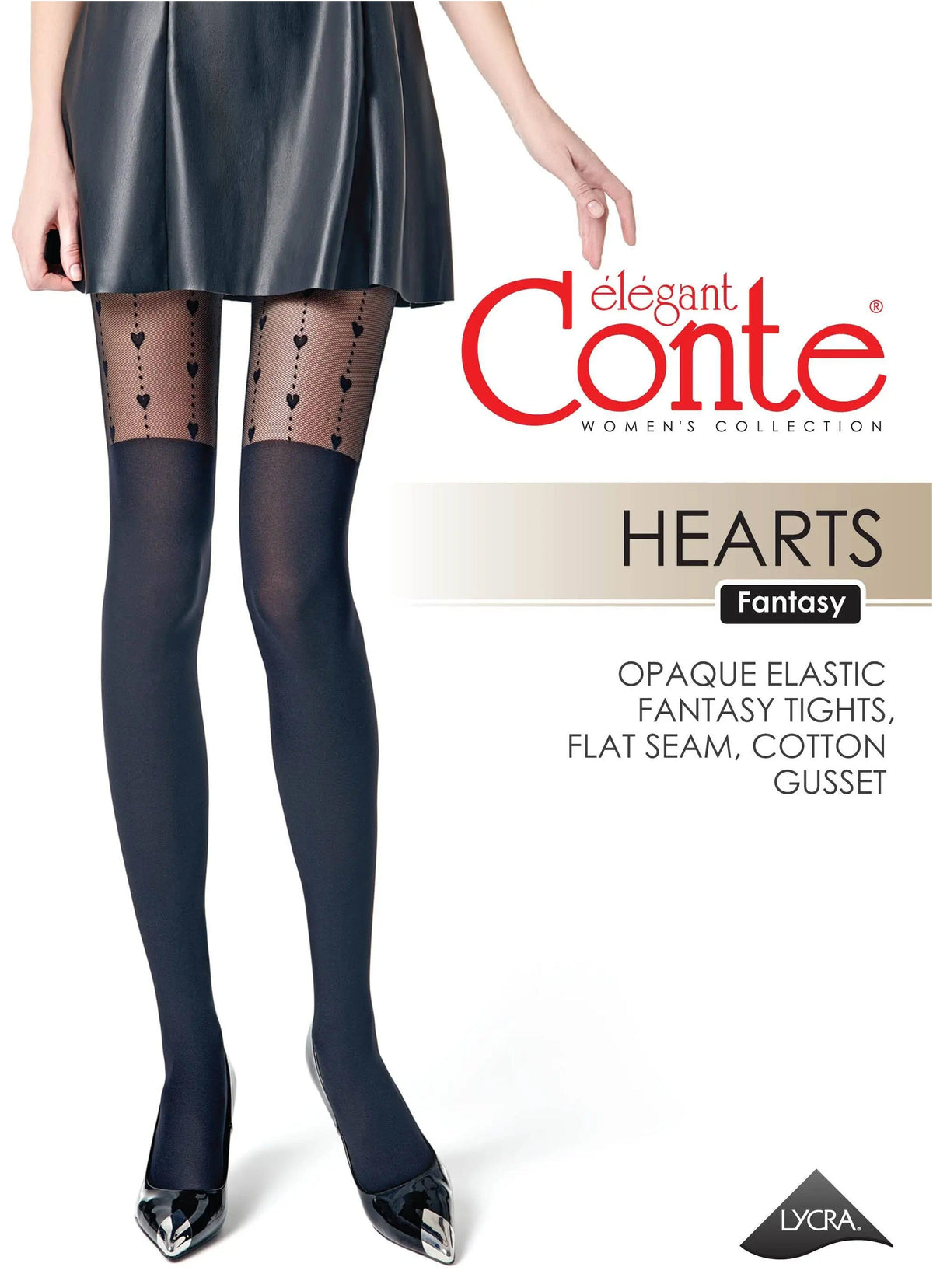 Fantasy Tights Conte Hearts - Imitation of Knee Highs - A-1 Thread Vault