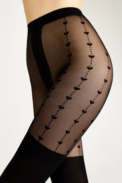 Fantasy Tights Conte Hearts - Imitation of Knee Highs - A-1 Thread Vault