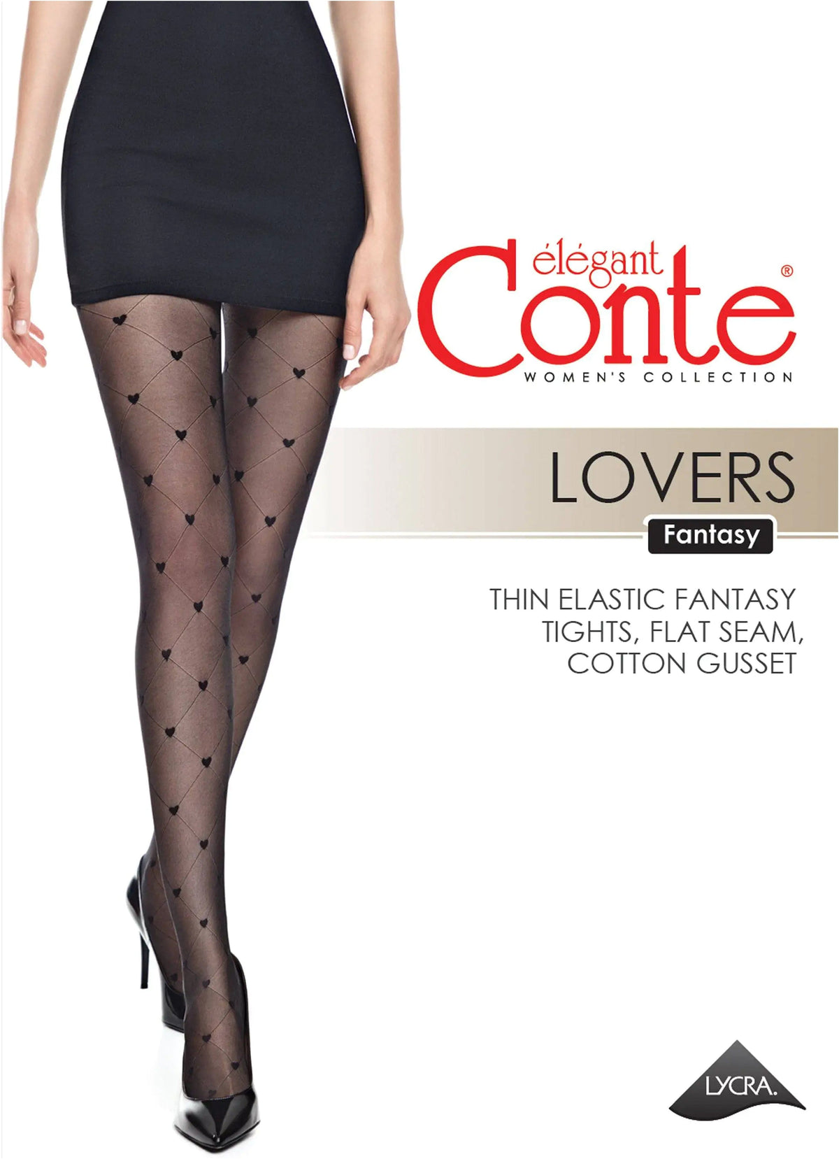 Fantasy Tights Conte Lovers - Diamonds and Hearts - A-1 Thread Vault