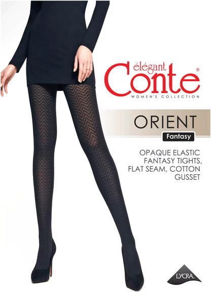Fantasy Tights Conte Orient - Zigzag pattern - A-1 Thread Vault