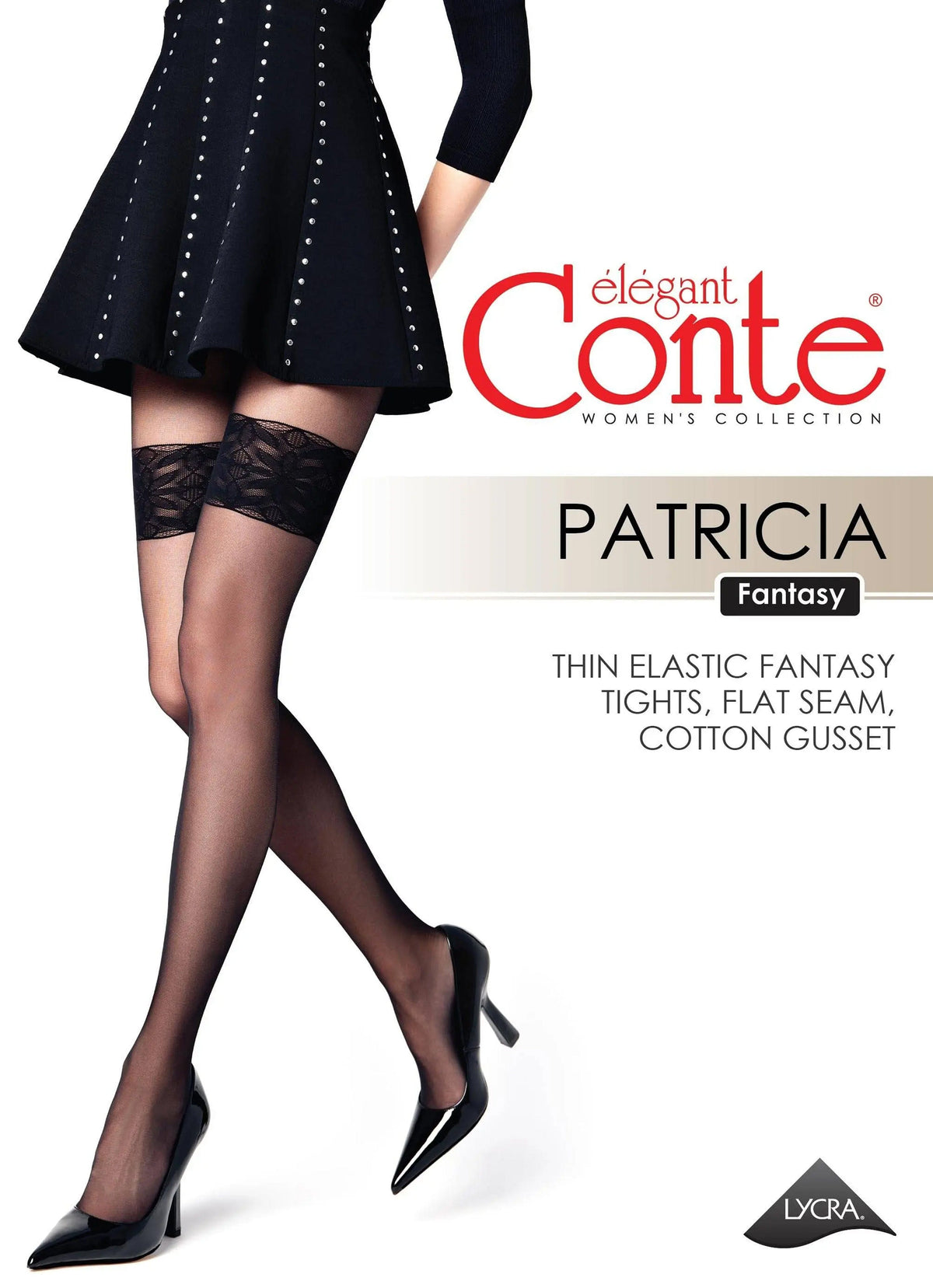 Fantasy Tights Conte Patricia - Imitation of Lace Stockings - A-1 Thread Vault