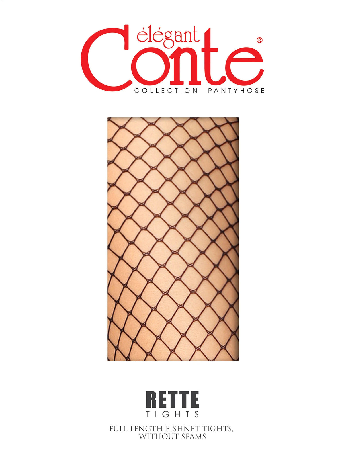 Brown fishnet tights featuring a diamond-shaped mesh pattern displayed against a skin-toned background.