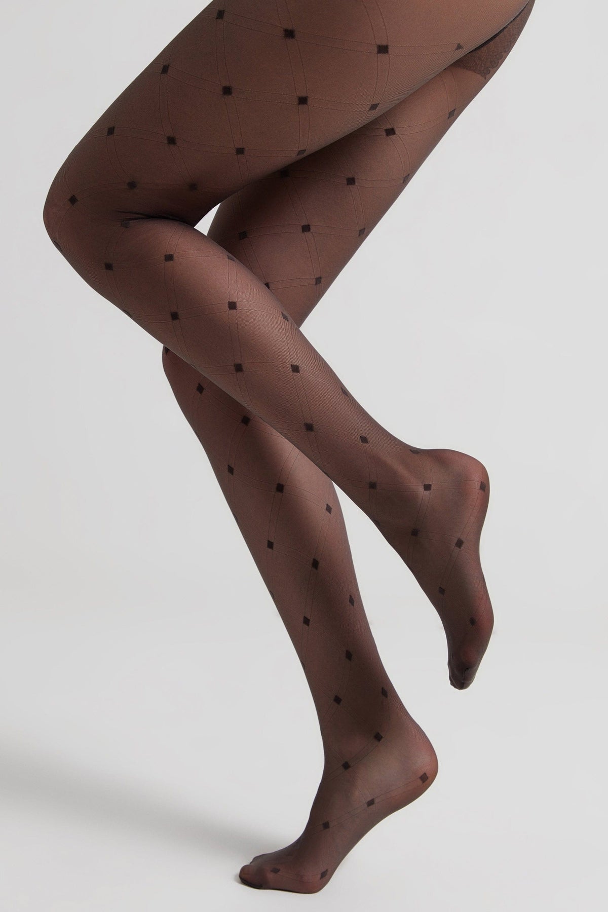 Fantasy Tights Conte Shape - Geometric Pattern Diamonds - A-1 Thread Vault