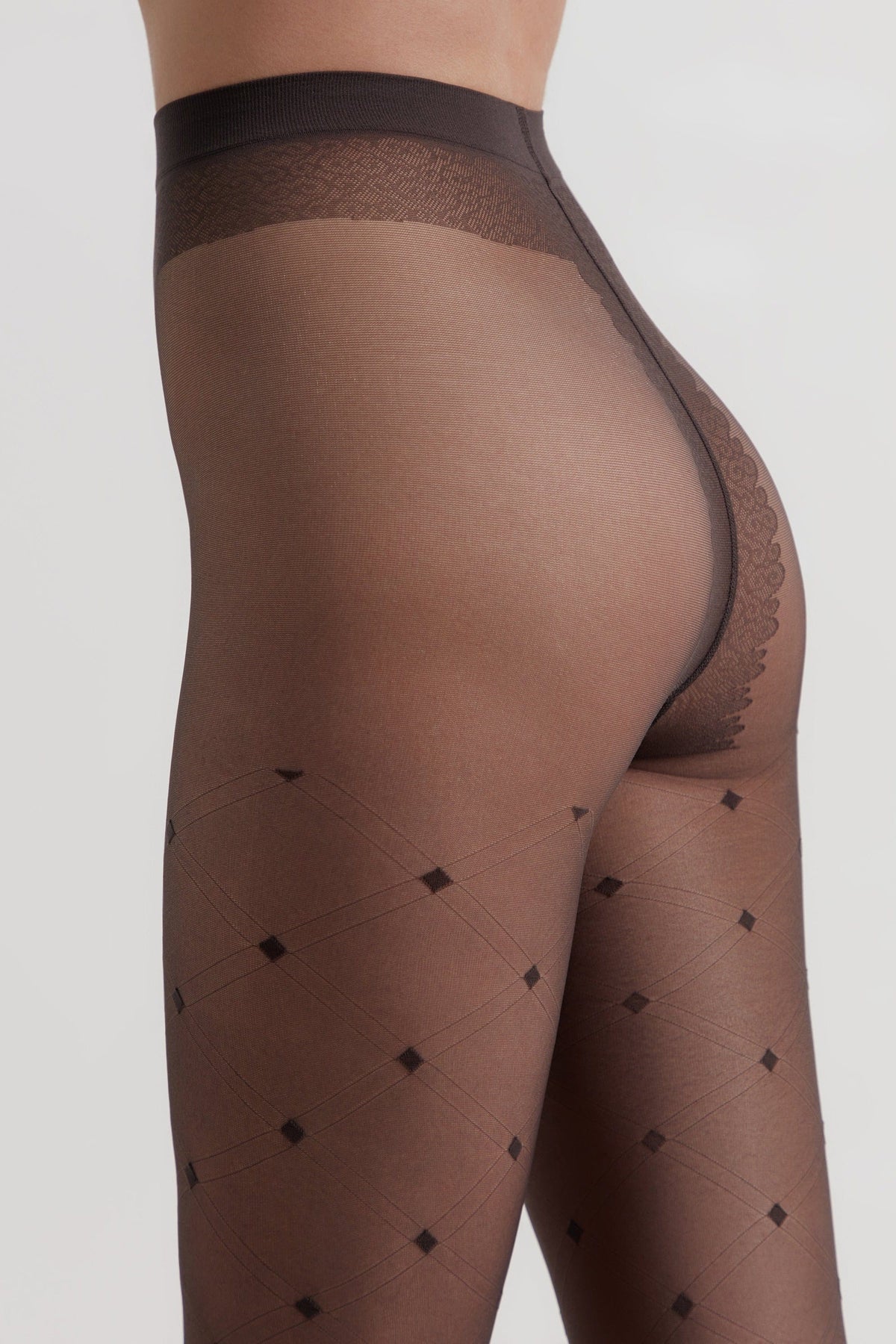 Fantasy Tights Conte Shape - Geometric Pattern Diamonds - A-1 Thread Vault