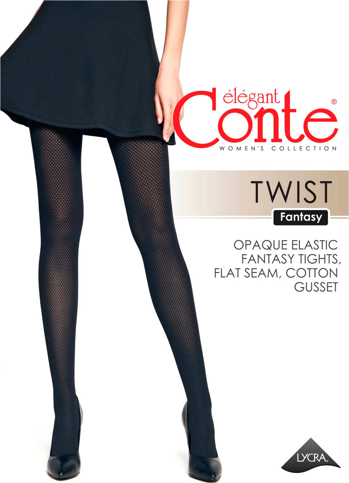 Fantasy Tights Conte Twist - Openwork Geometric Pattern "Diamonds" - A-1 Thread Vault