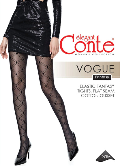 Fantasy Tights Conte Vogue - Diamonds With a Small Mesh Effect - A-1 Thread Vault