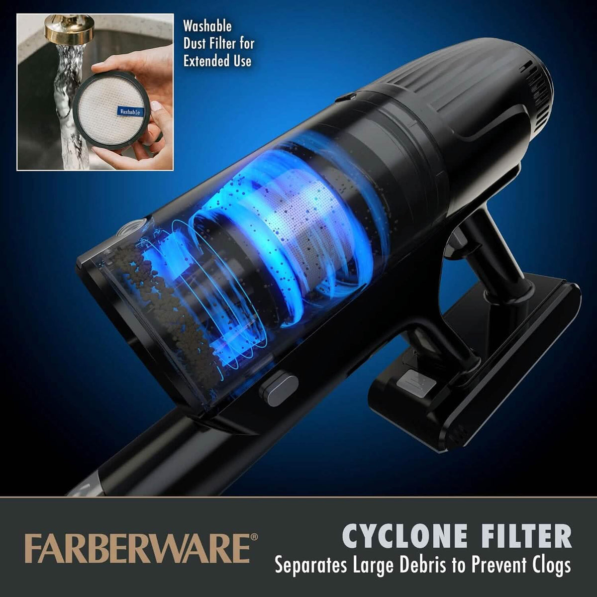 Farberware Cordless Elite Stick Vacuum Cleaner - A-1 Thread Vault