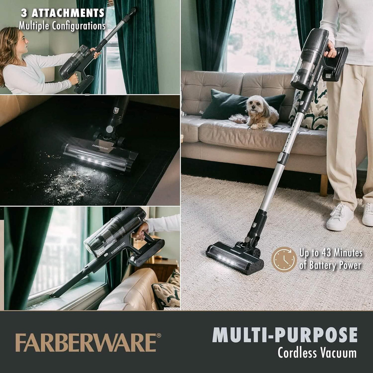 Farberware Cordless Elite Stick Vacuum Cleaner - A-1 Thread Vault