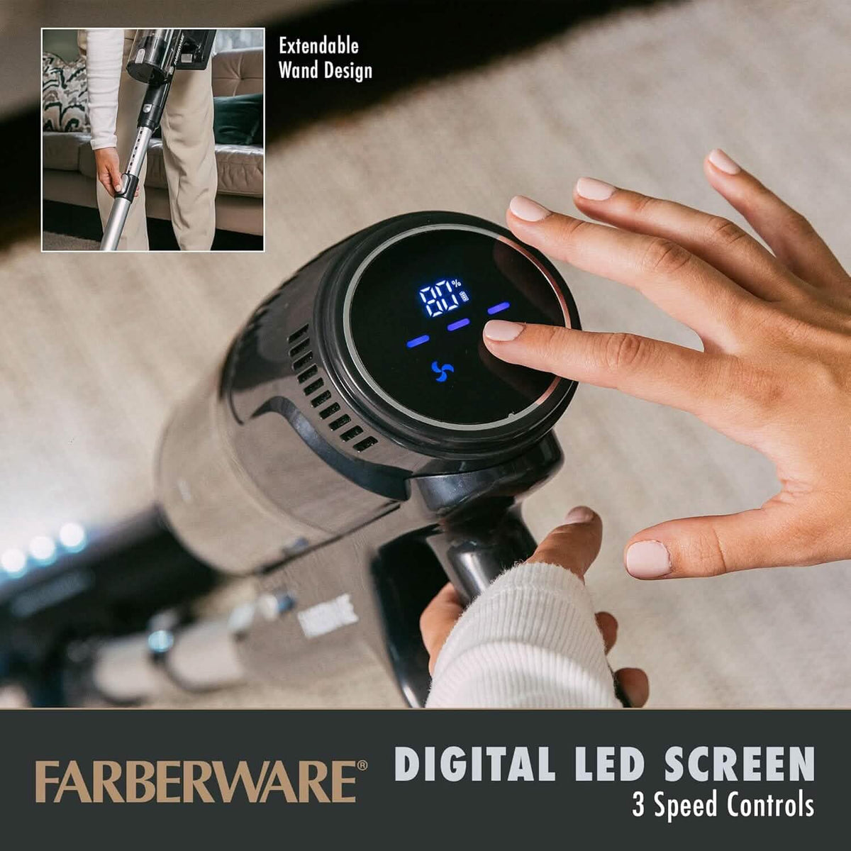 Farberware Cordless Elite Stick Vacuum Cleaner - A-1 Thread Vault