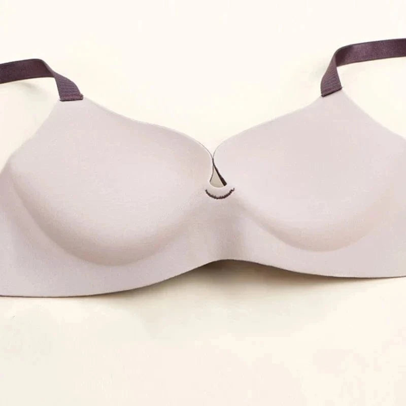 Fashion Alphabet Print Bra One-Piece Women's Underwear Without Steel Ring Gather Bralette Breathable Seamless Sleep Brassiere - A-1 Thread Vault