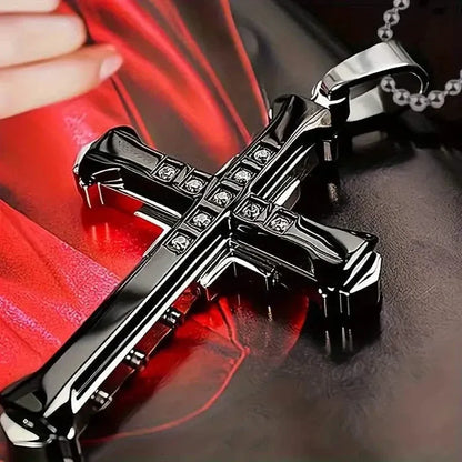 Fashion Simple Cross Pendant Necklace For Men And Women - A-1 Thread Vault