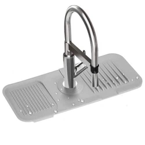Faucet Splash Mat Sink Tray Water Drainage Pad Sponge Soap Holder - A-1 Thread Vault