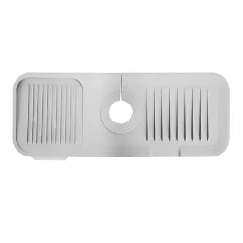 Faucet Splash Mat Sink Tray Water Drainage Pad Sponge Soap Holder - A-1 Thread Vault