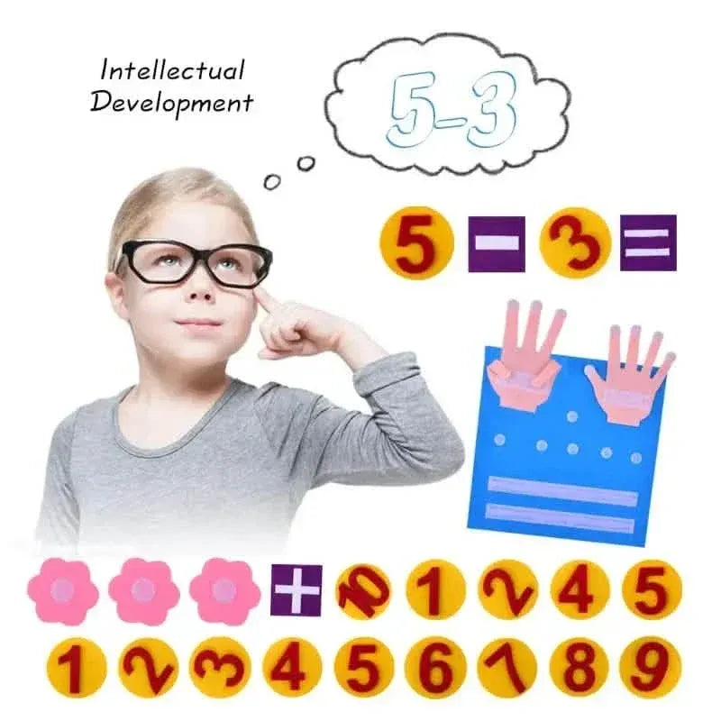 Felt Board Finger Numbers Counting Toy - A-1 Thread Vault