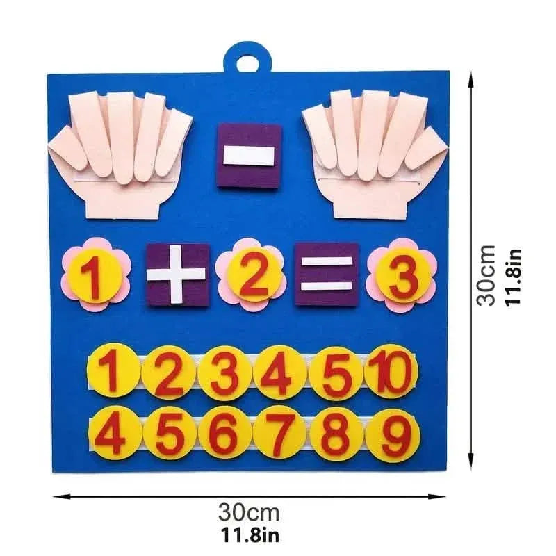 Felt Board Finger Numbers Counting Toy - A-1 Thread Vault