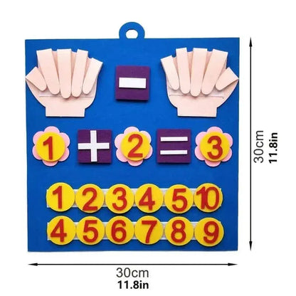 Felt Board Finger Numbers Counting Toy - A-1 Thread Vault