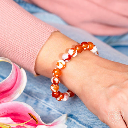 Feminine Force – Carnelian Orca Agate Bracelet - A-1 Thread Vault