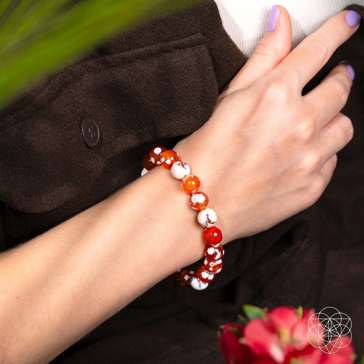 Feminine Force – Carnelian Orca Agate Bracelet - A-1 Thread Vault