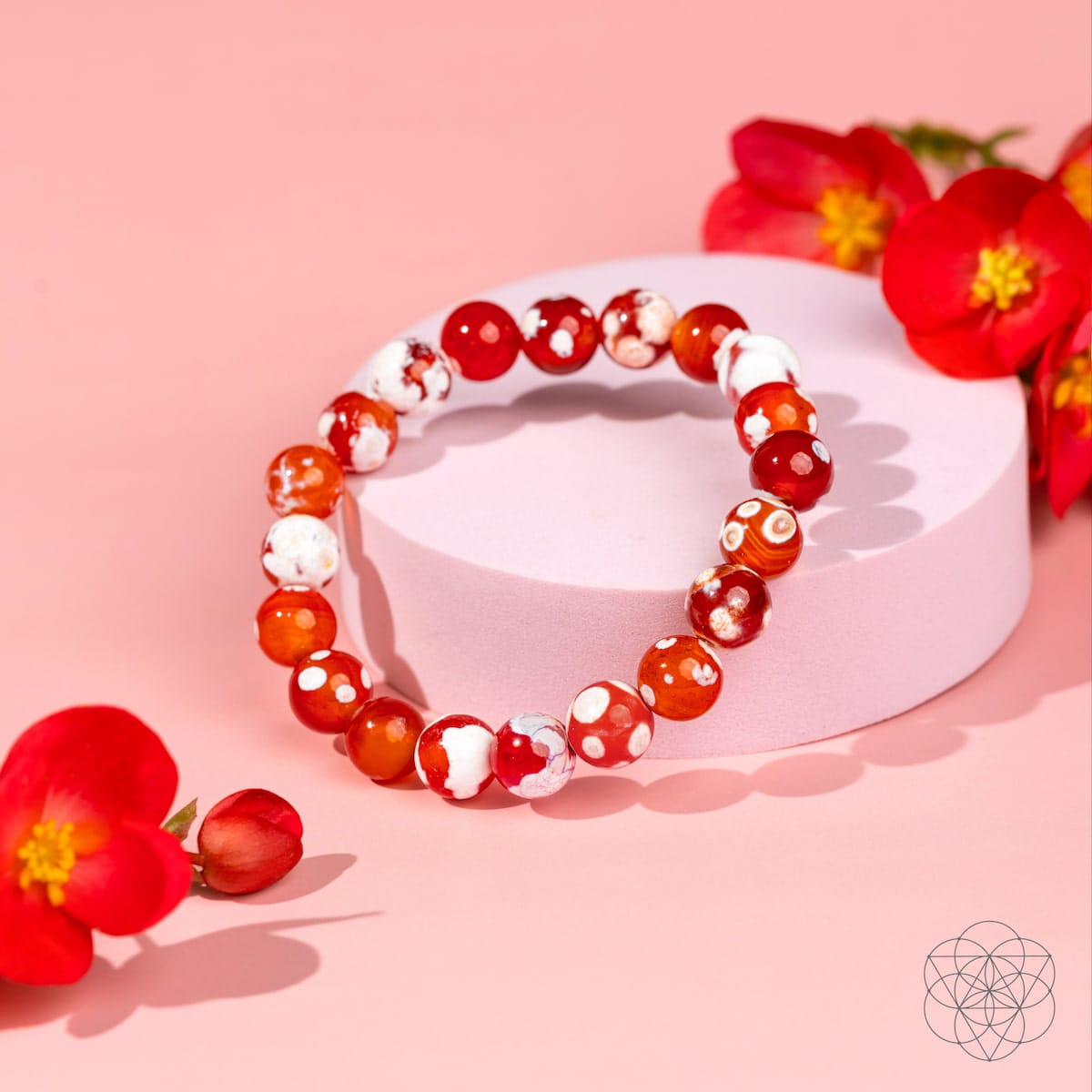 Feminine Force – Carnelian Orca Agate Bracelet - A-1 Thread Vault