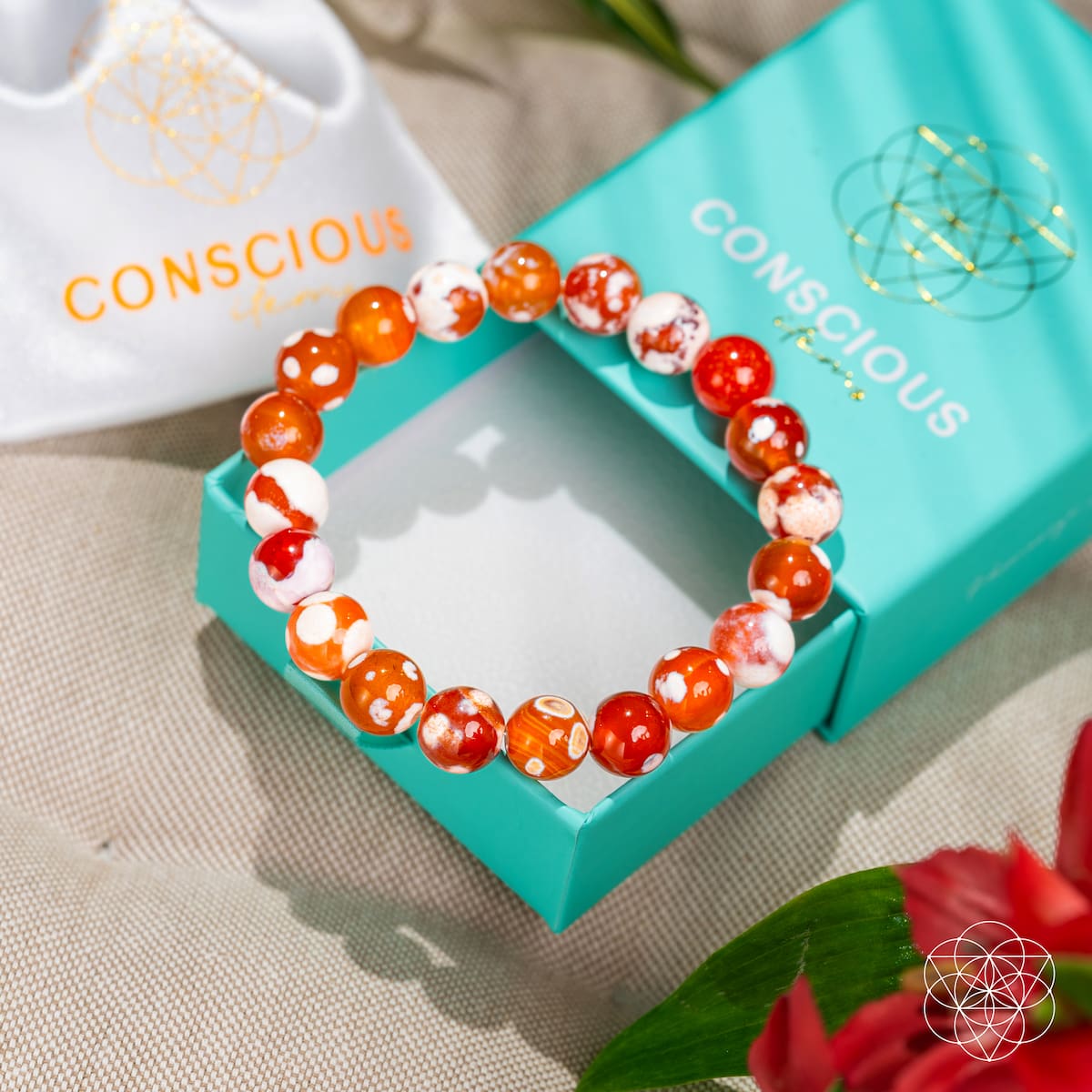 Feminine Force – Carnelian Orca Agate Bracelet - A-1 Thread Vault