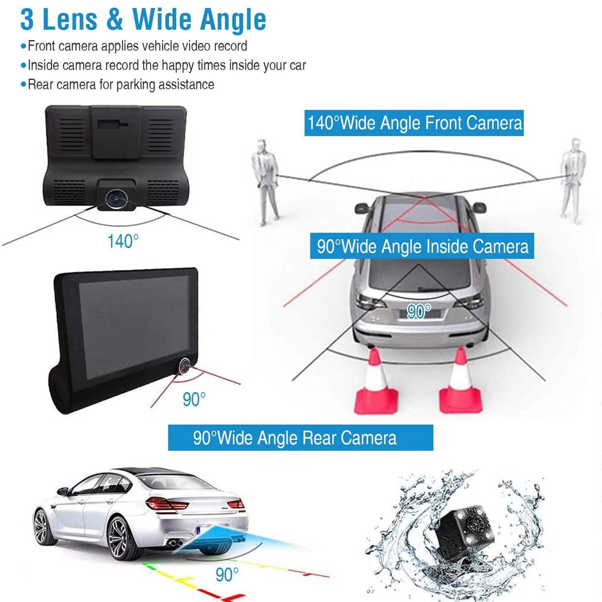 FHD 1080P Touchscreen Car DVR Dash Camera - A-1 Thread Vault