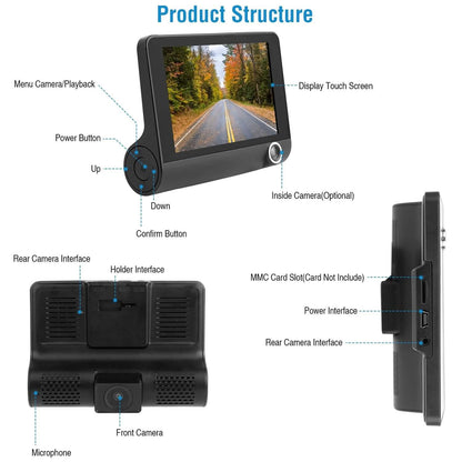 FHD 1080P Touchscreen Car DVR Dash Camera - A-1 Thread Vault