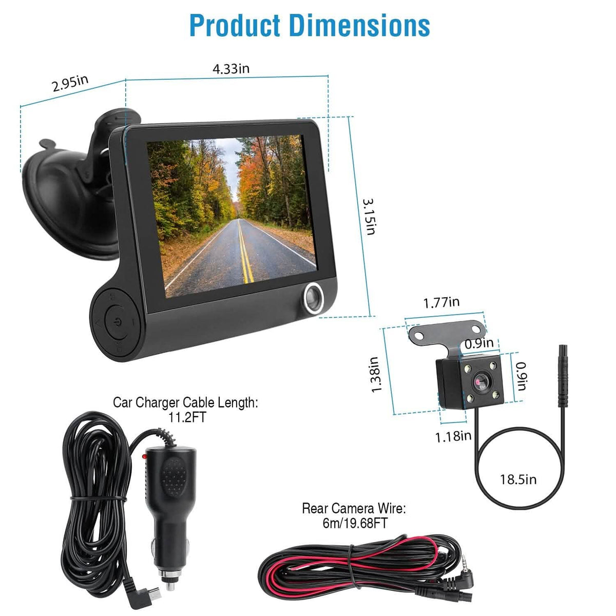 FHD 1080P Touchscreen Car DVR Dash Camera - A-1 Thread Vault