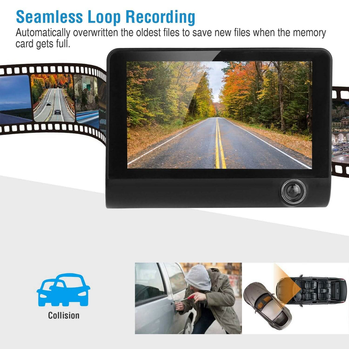 FHD 1080P Touchscreen Car DVR Dash Camera - A-1 Thread Vault