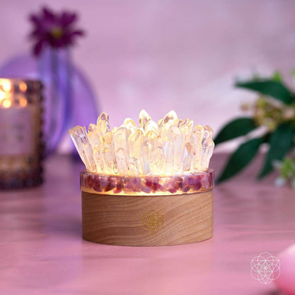 Find My Peace - Quartz & Tourmaline Lamp of Blooming Tranquility - A-1 Thread Vault